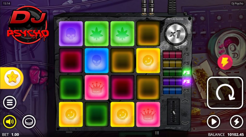 Reels Screen DJ Psycho Slot: Reels Screen