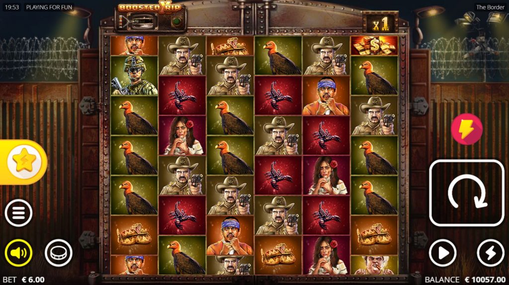 The Border Slot: Reels Screen The Border Slot: Reels Screen